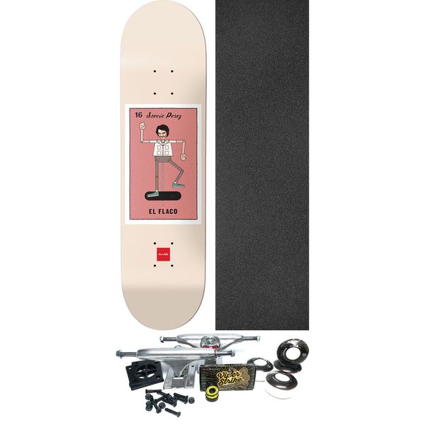 Chocolate Skateboards Stevie Perez Loteria Cards Skateboard Deck - 8.37" x 31.7" - Complete Skateboard Bundle